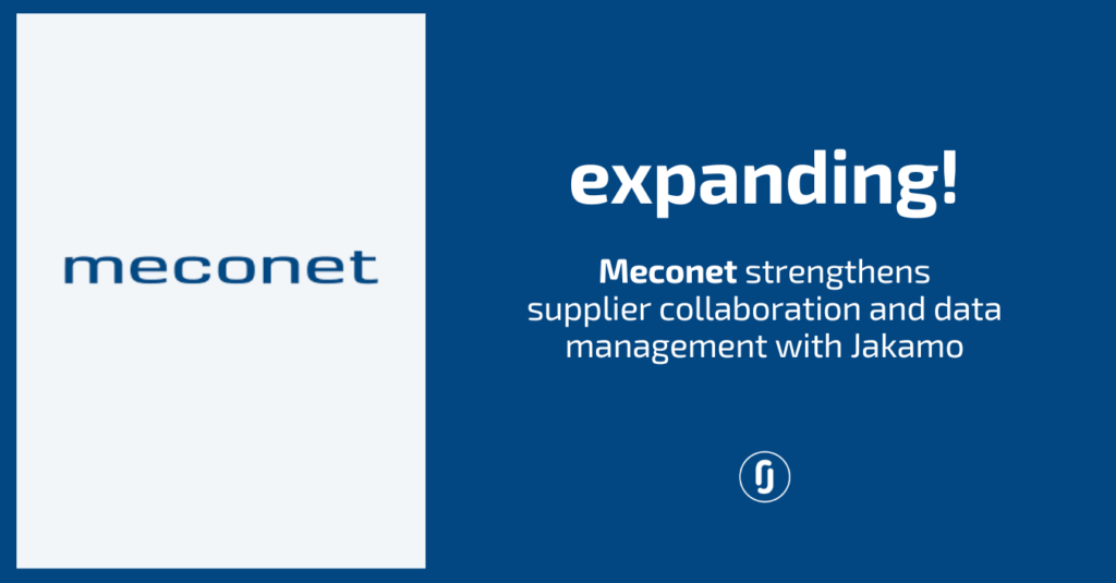 Meconet strengthens supplier collaboration and data management with Jakamo